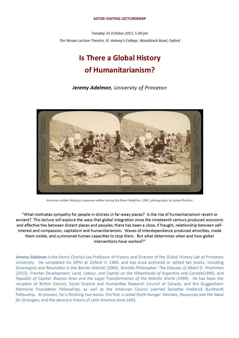 adelman lecture 31 oct poster